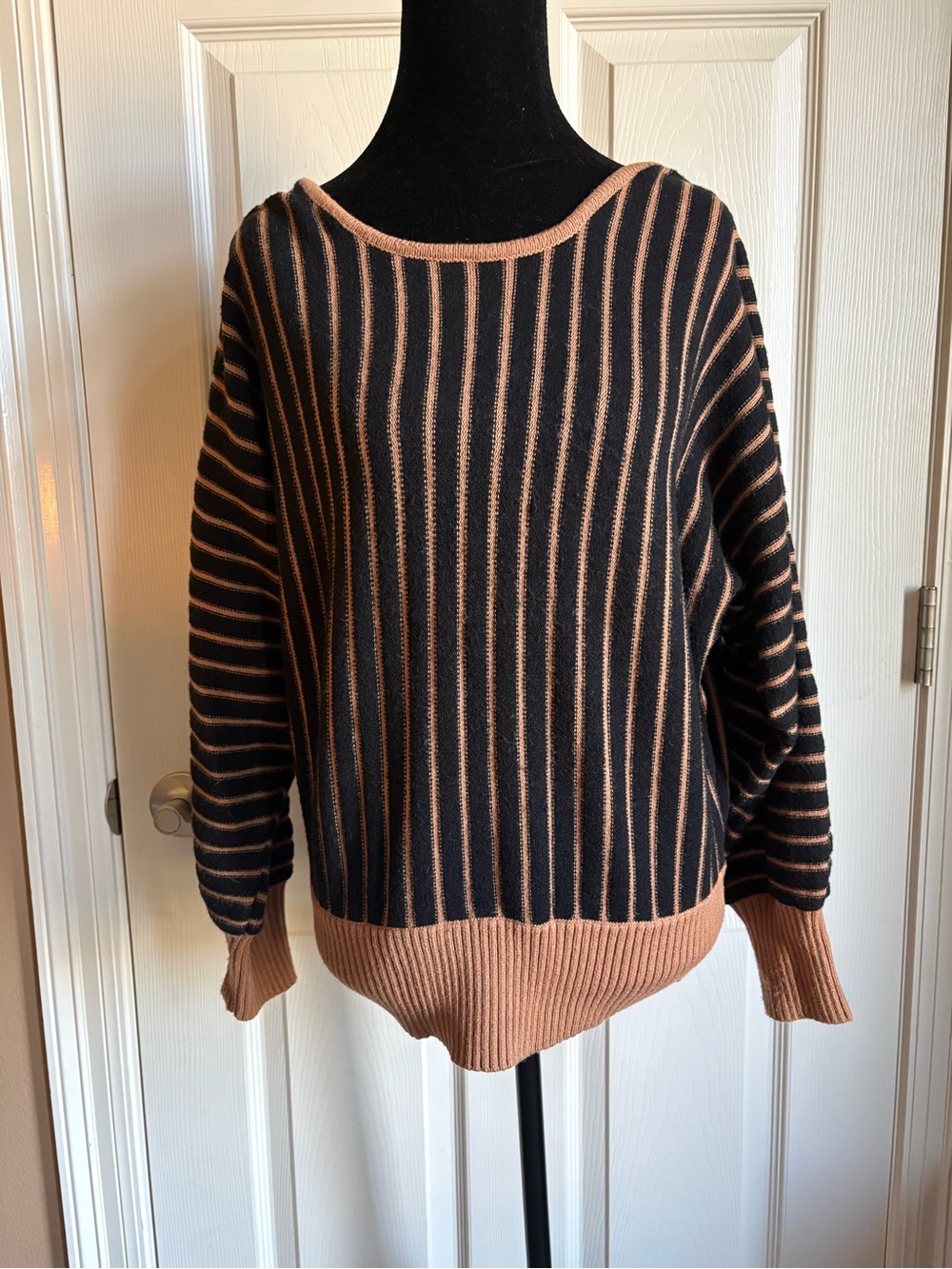 T TAHARI Striped Sweater